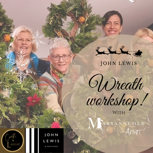 Christmas Wreath Workshop | John Lewis, Norwich | 1st Dec 2023 Maryanne Old Arts UK